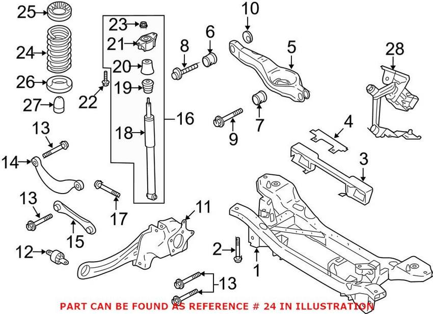 Volvo Coil Spring - Rear (Code 13) 30666220